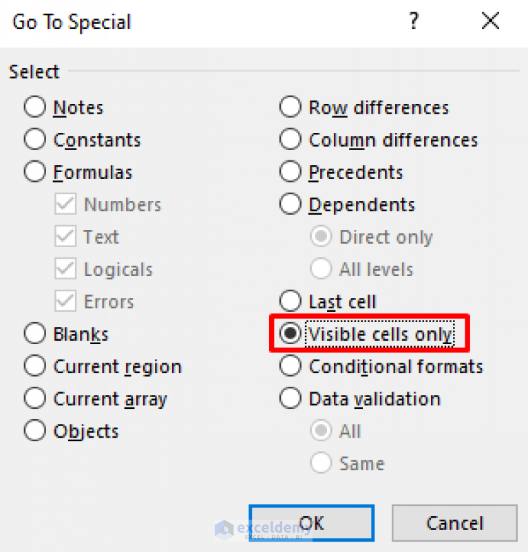 How To Copy Only Visible Cells In Excel 4 Quick Ways 2153