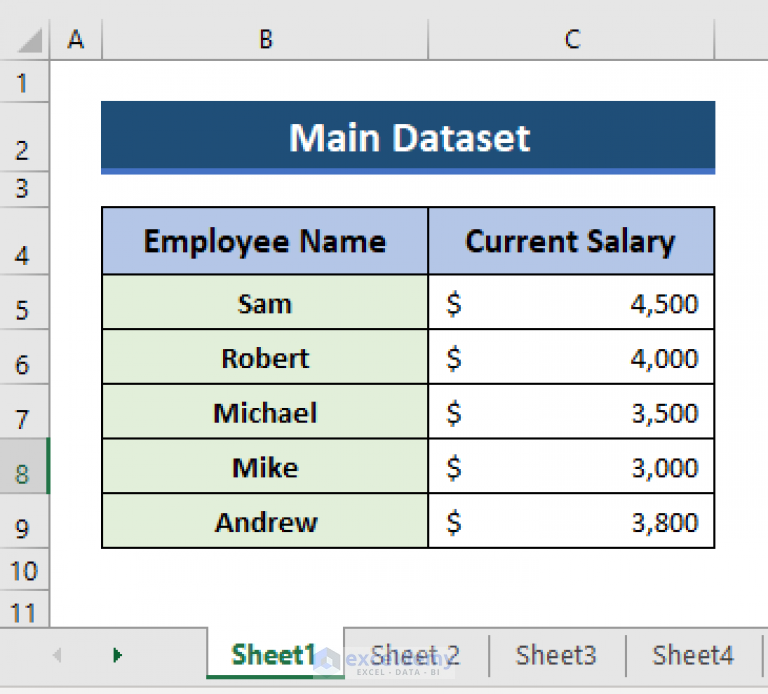 Excel Formula To Copy Cell Value From Another Sheet 4 Examples 3994