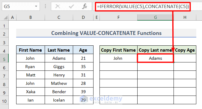 Excel Formula To Copy Cell Value To Another Cell ExcelDemy