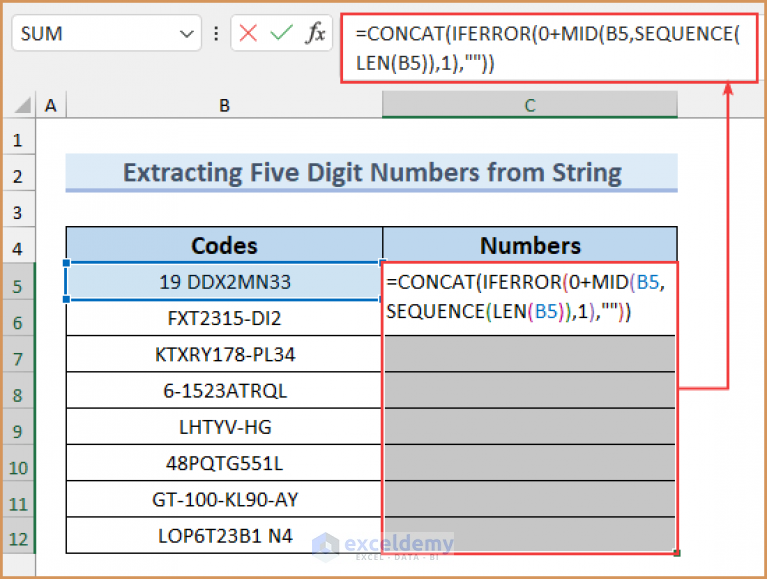 how-to-extract-only-numbers-from-excel-cell-7-easy-ways