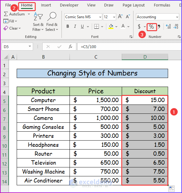 How To Add A Percentage To A Cell In Excel