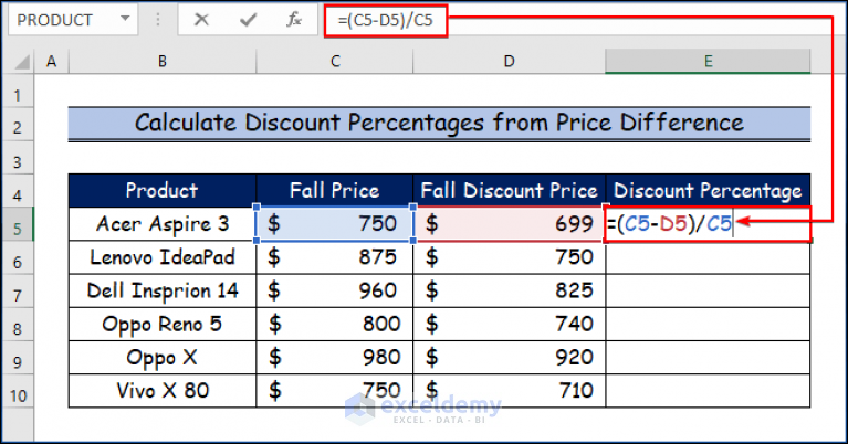 how-to-calculate-discount-percentage-with-formula-in-excel