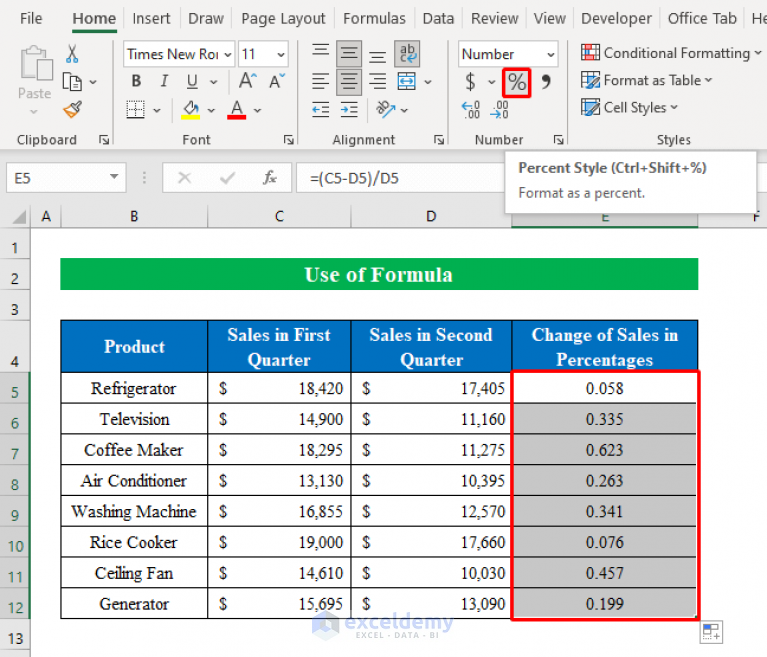 how-to-find-the-percentage-of-two-numbers-in-excel