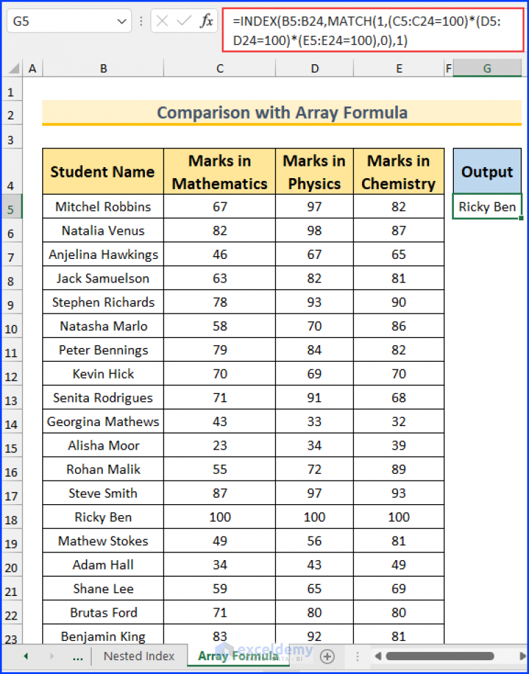 Use INDEX MATCH For Multiple Criteria Without Array (2 Ways)