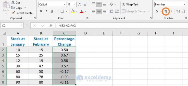 calculate-percentage-increase-between-3-numbers-in-excel