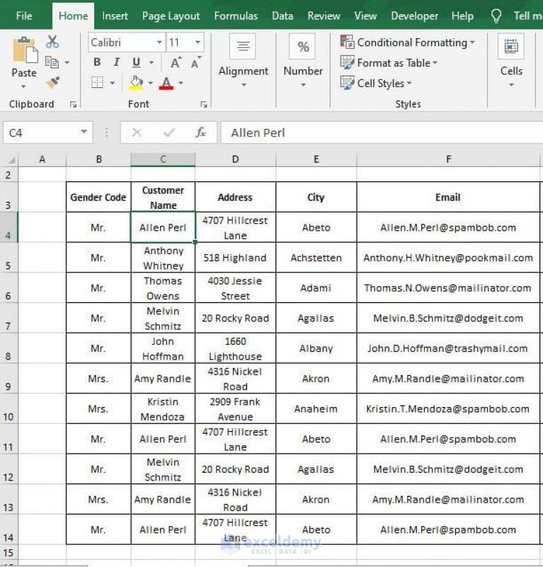 Selecting Non-Adjacent or Non-Contiguous Cells in Excel (5 Simple Methods)