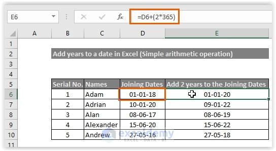 How To Add Years To A Date In Excel 2016 3 Easy Methods WPS Office 