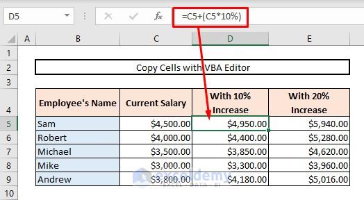 Copy cell value from another sheet with VBA