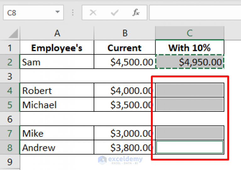 How to Copy a Formula in Excel with Changing Cell References | ExcelDemy