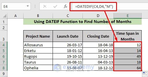 Vba Number Of Months Between Two Dates