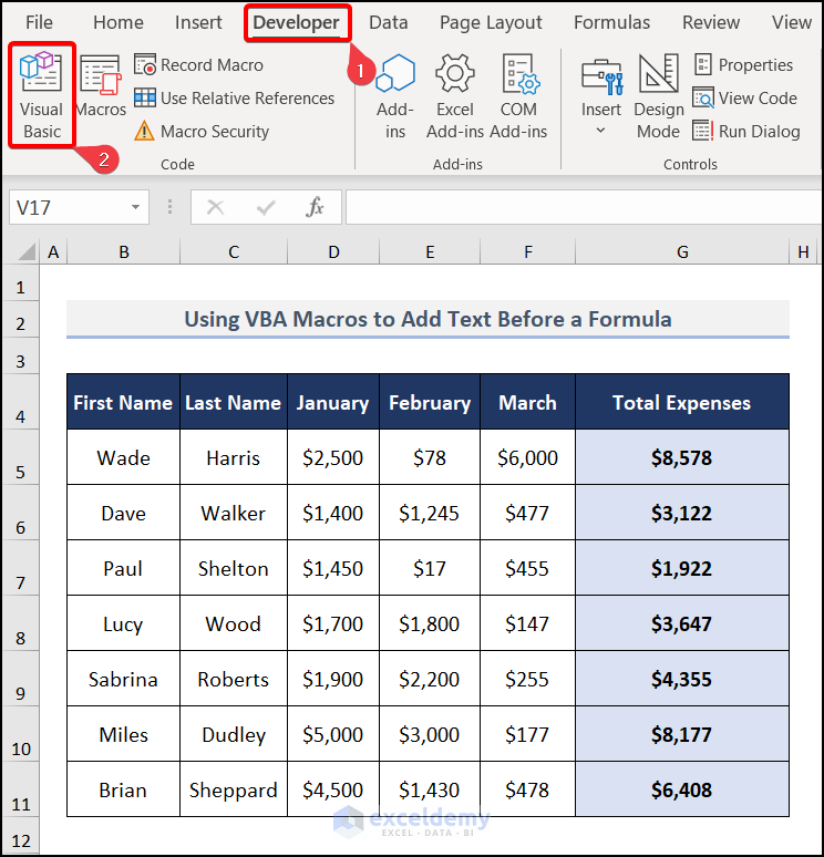 How To Add Text Before A Formula In Excel 5 Methods 