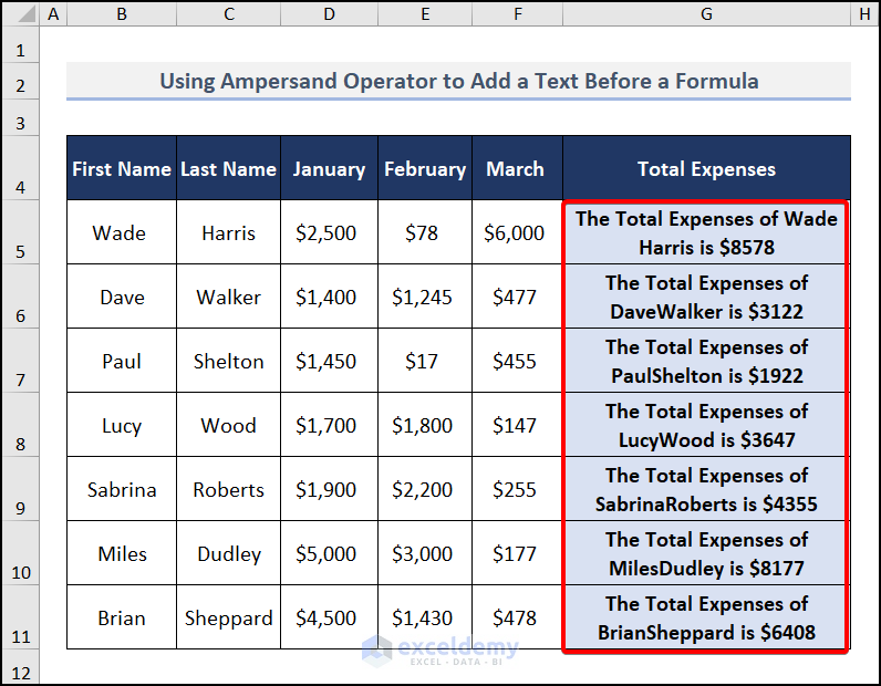 how-to-add-text-before-a-formula-in-excel-5-easy-ways