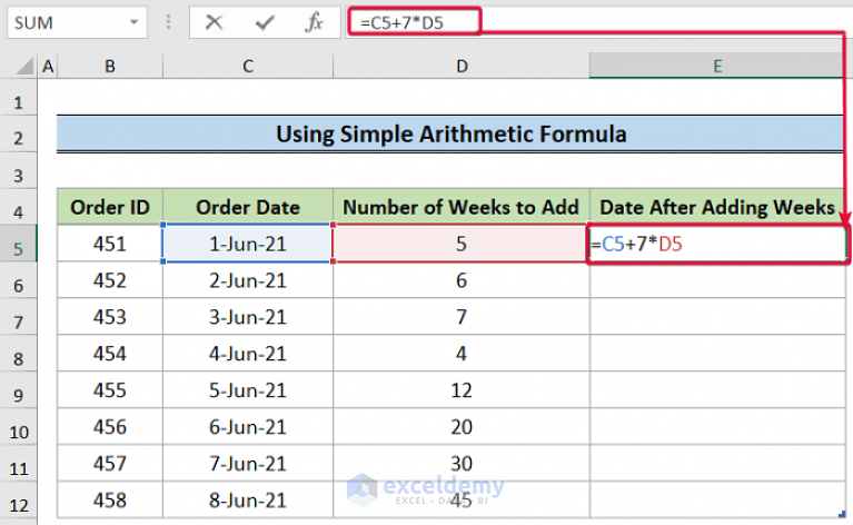 how-to-add-weeks-to-a-date-in-excel-4-simple-methods