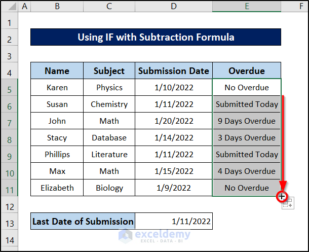 How To Calculate Overdue Days In Excel 4 Easy Ways 