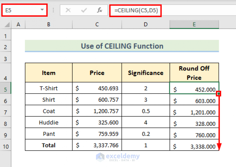 How to Round Off Numbers in Excel (10 Easy Methods)