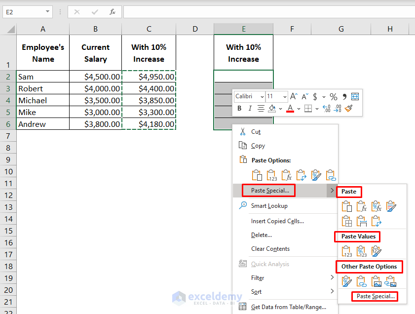 How to Copy a Formula in Excel with Changing Cell References | ExcelDemy