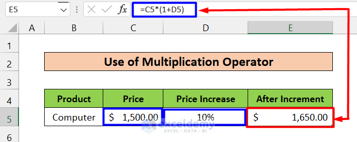 How To Multiply By Percentage In Excel 4 Easy Ways ExcelDemy Meopari