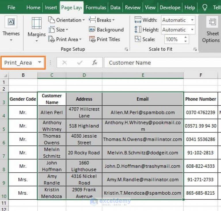 How to Print Selected Cells in Excel (2 Easy Ways) - ExcelDemy