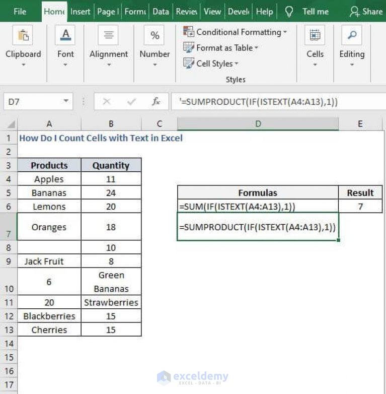 how-do-i-count-cells-with-text-in-excel-5-methods-exceldemy