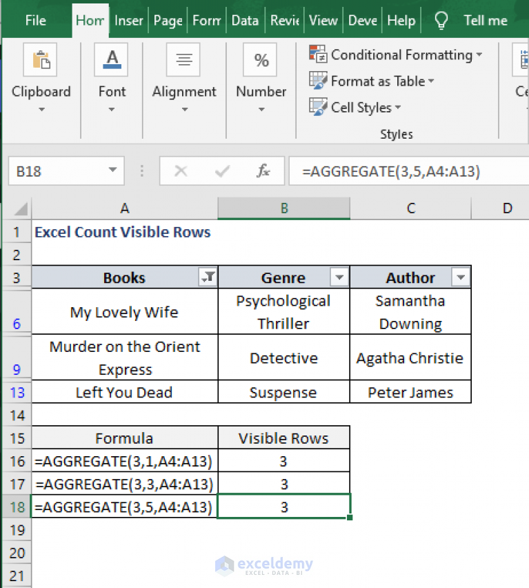 Excel Vba Range Visible Rows