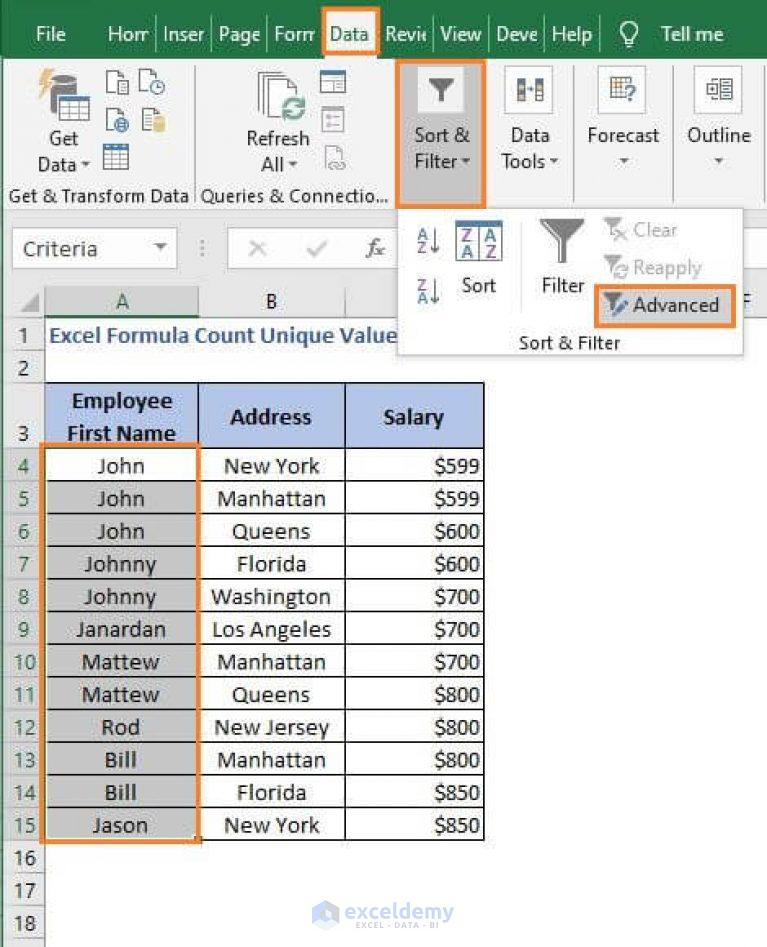 list-all-unique-values-in-a-column-excel-formula-printable-templates-free