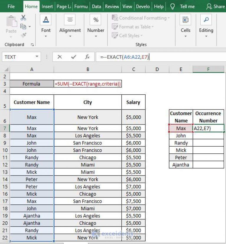 simple-ways-to-count-number-of-occurrences-in-excel-7-steps