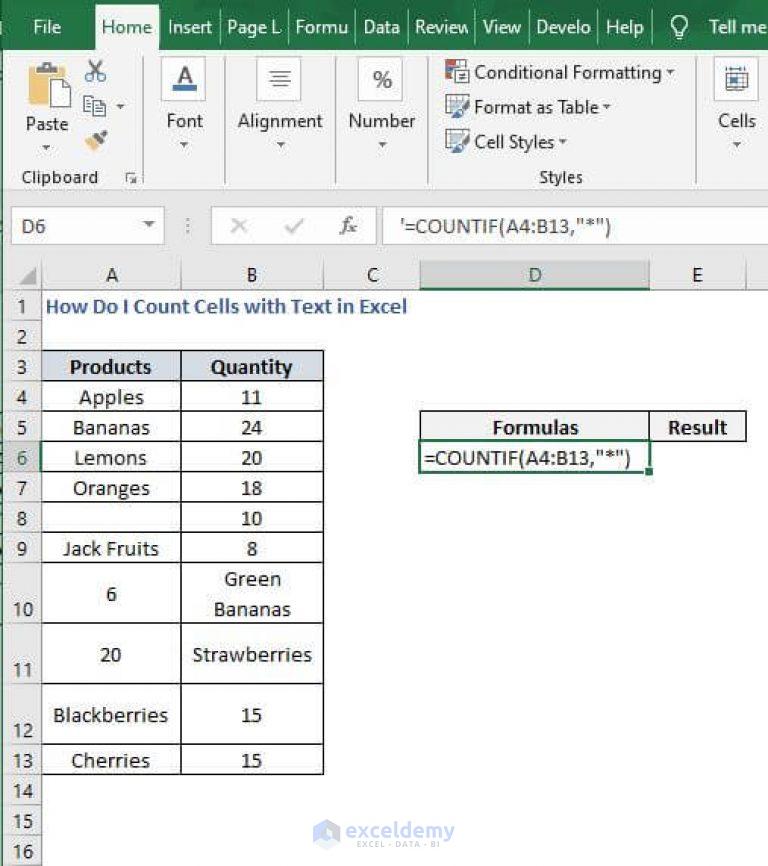 how-do-i-count-cells-with-text-in-excel-exceldemy