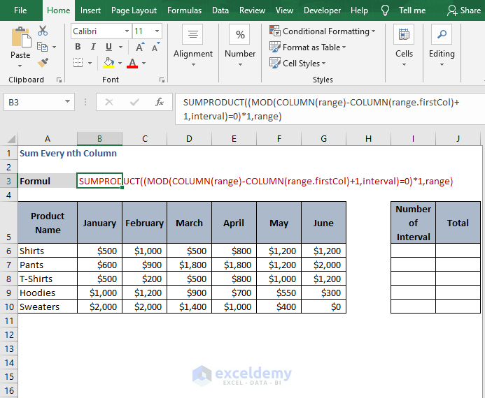 use quick analysis tool in excel to sum rang