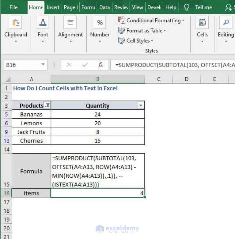 how-do-i-count-cells-with-text-in-excel-exceldemy