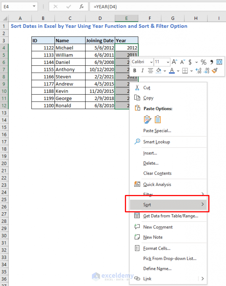 how-to-sort-dates-in-excel-by-year-4-easy-ways-exceldemy