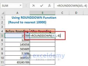 Excel round to nearest 10000 (5 Easiest Ways) - ExcelDemy