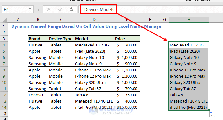 excel-dynamic-named-range-based-on-cell-value-5-easy-ways