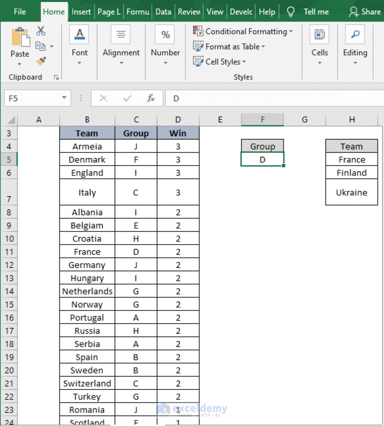 How to Filter Data in Excel using Formula - ExcelDemy