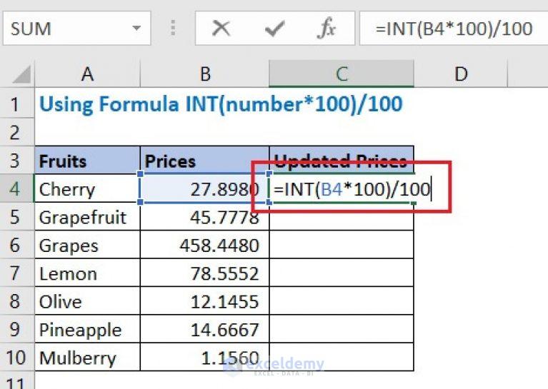 excel-2-decimal-places-without-rounding-4-efficient-ways-exceldemy