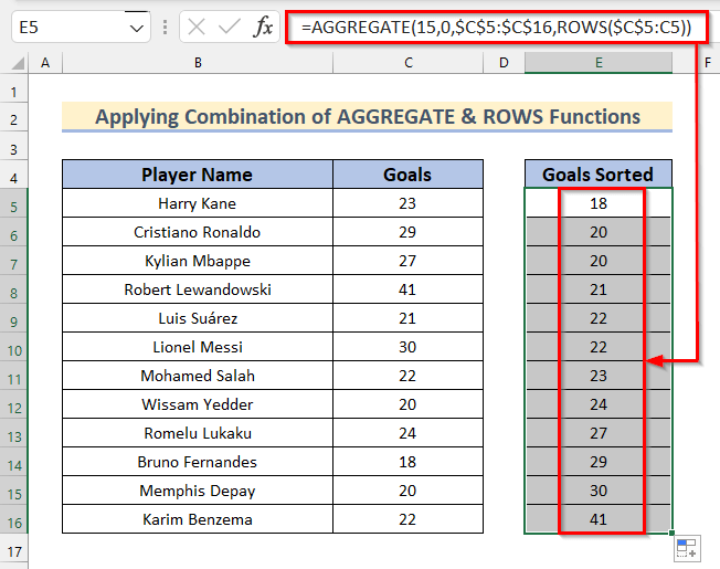 How To Arrange Numbers In Ascending Order With Excel Formula 6 Easy Ways 