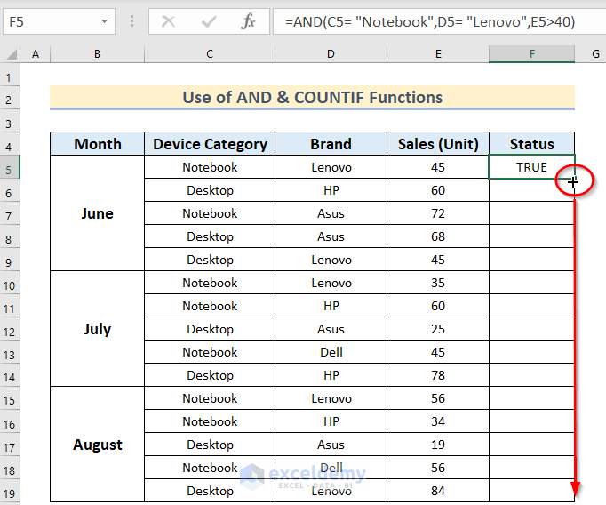 Countif With Multiple Criteria In Different Columns In Excel 4888