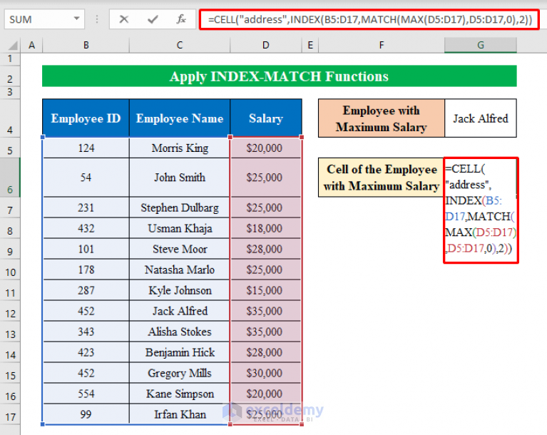 how-to-return-cell-address-of-match-in-excel-3-easy-ways