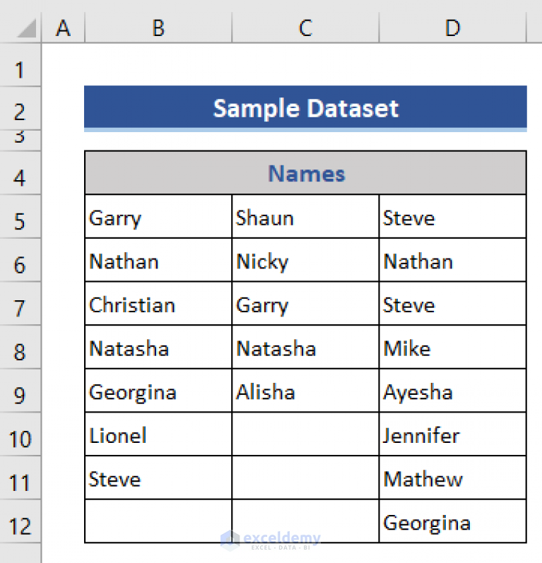 how-to-find-unique-values-from-multiple-columns-in-excel