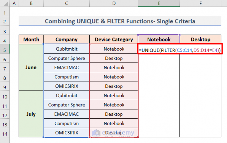 how-to-extract-unique-values-based-on-criteria-in-excel