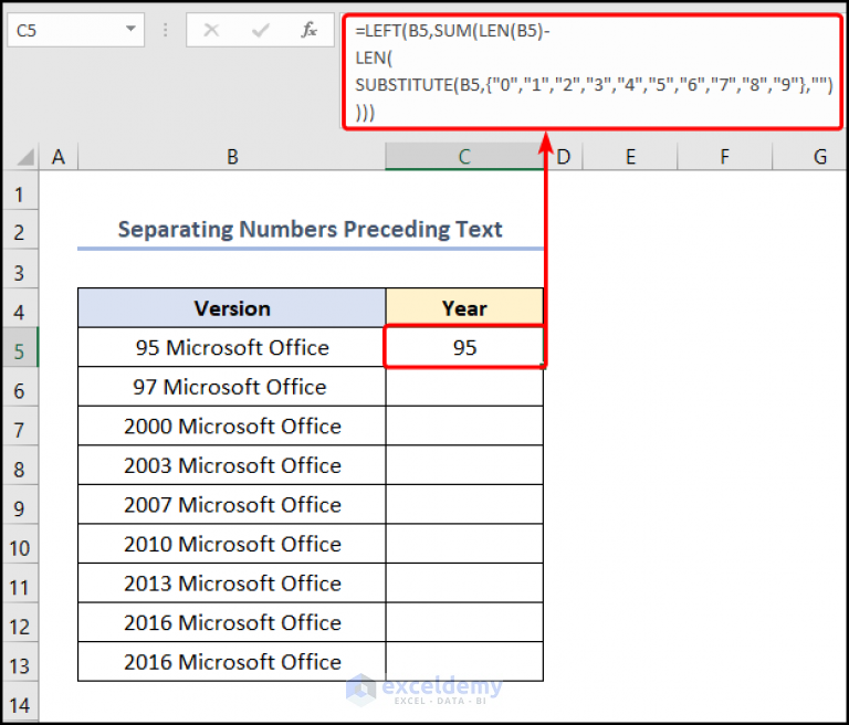 how-to-separate-numbers-using-formula-in-excel-5-ways