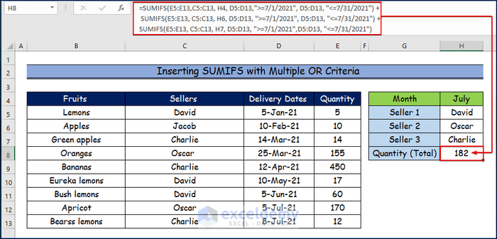 how-to-use-sumifs-with-multiple-criteria-in-the-same-column