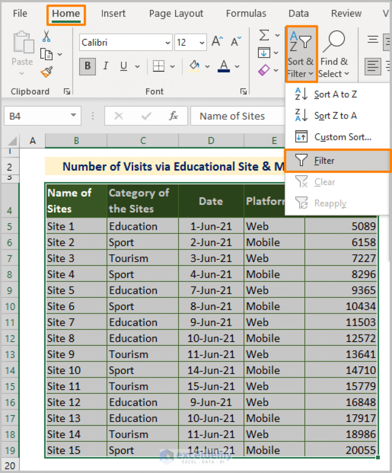 How To Apply Multiple Filters In Excel Methods VBA ExcelDemy