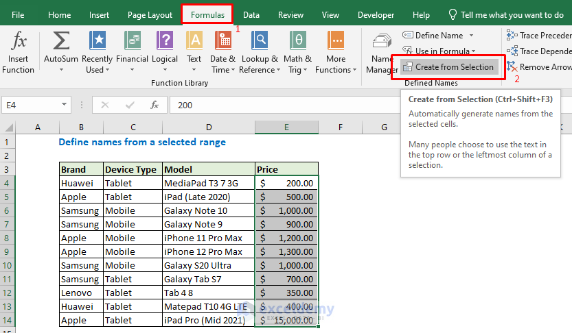 Excel Dynamic Named Range Based On Cell Value 5 Easy Ways 