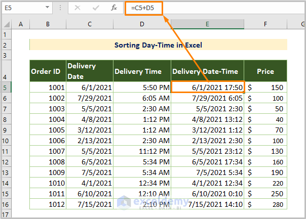 Excel Sort By Date And Time 4 Smart Ways ExcelDemy