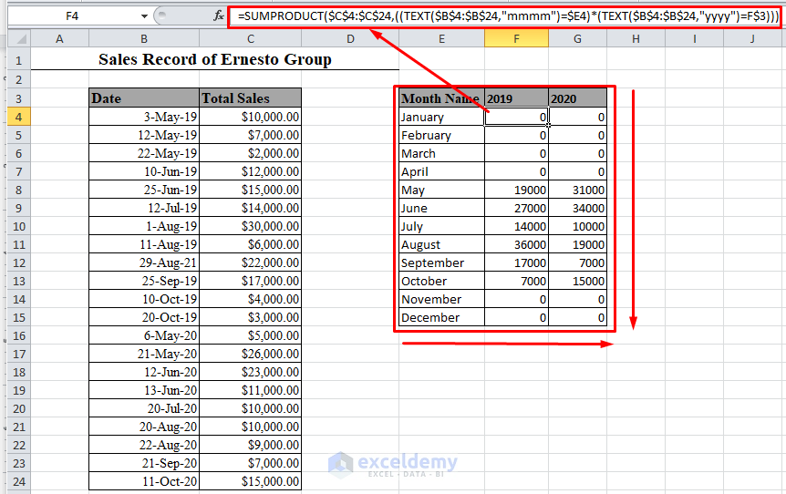 How To SUMIF By Month In Excel With Alternative Options ExcelDemy