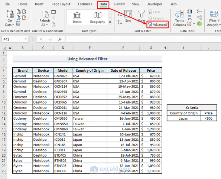 how-to-filter-multiple-rows-in-excel-11-suitable-approaches-exceldemy