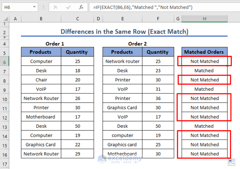 how-to-compare-two-lists-and-return-differences-in-excel