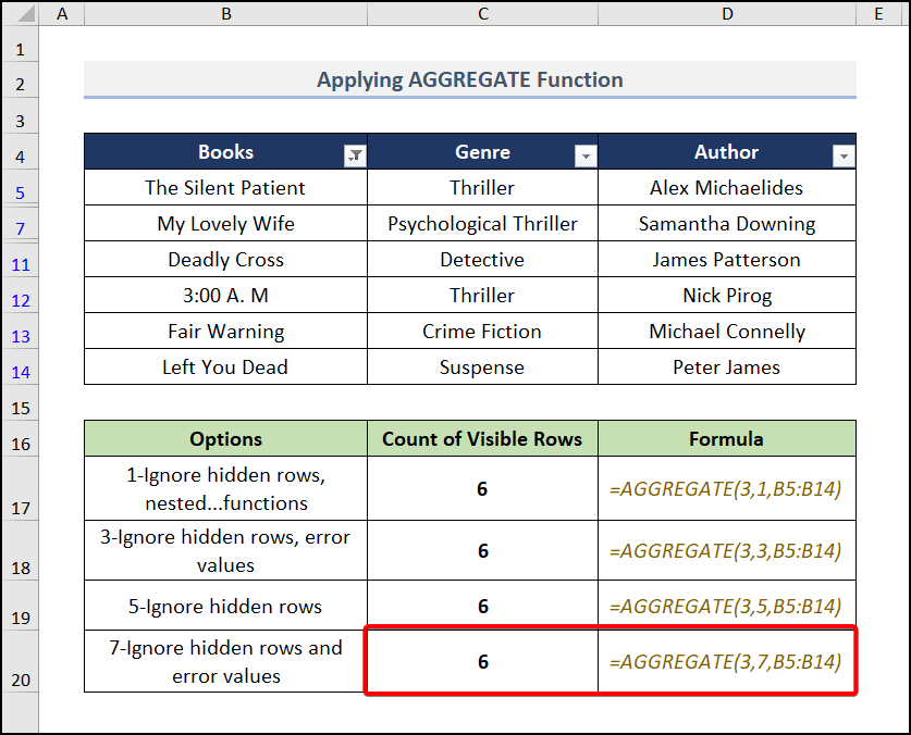 How To Count Visible Rows In Excel