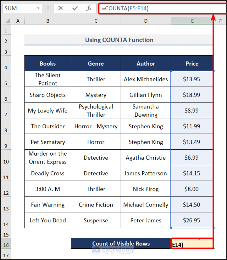 how-to-count-visible-rows-in-excel-3-suitable-methods