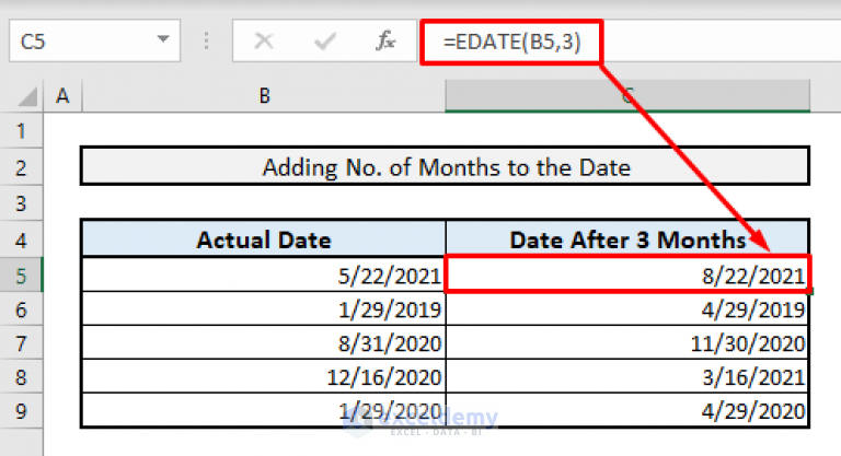 Excel Formula to Find Date or Days in Next Month (6 Quick Ways)